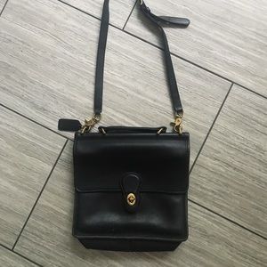 Coach Vintage Black Leather Crossbody